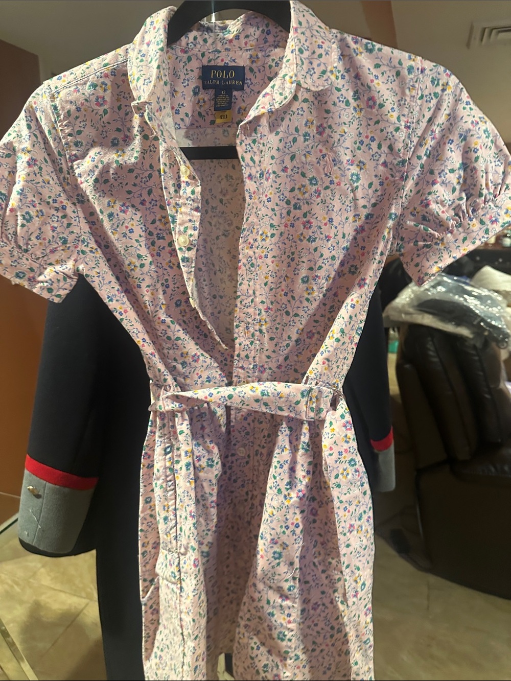 Polo by Ralph Lauren Girls' Pink Floral Casual Dress